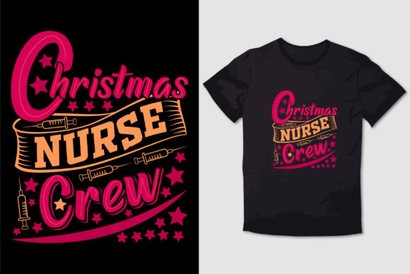 Christmas Nurse Graphics for T-Shirt Designs