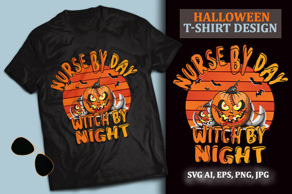 Halloween Graphics & Print Templates: Nurse Witch Review