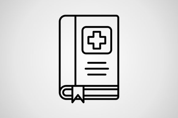 Medical Book Icon: Graphics and Icons for Publishers