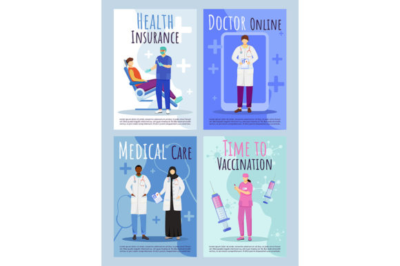 Medical Care Brochure Template Set: Graphics for Graphic Templates