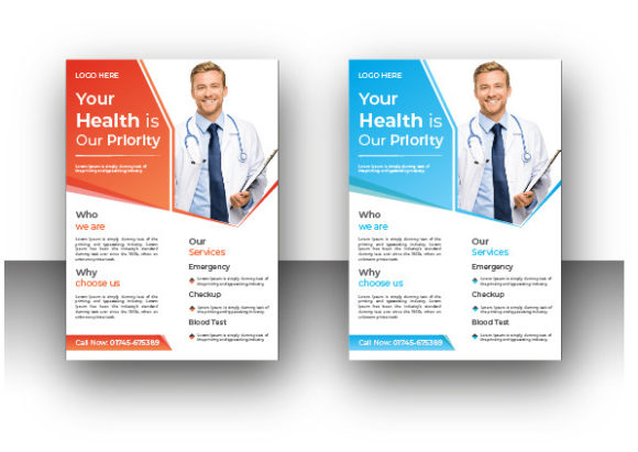 Medical Flyer Design: Graphics & Print Templates