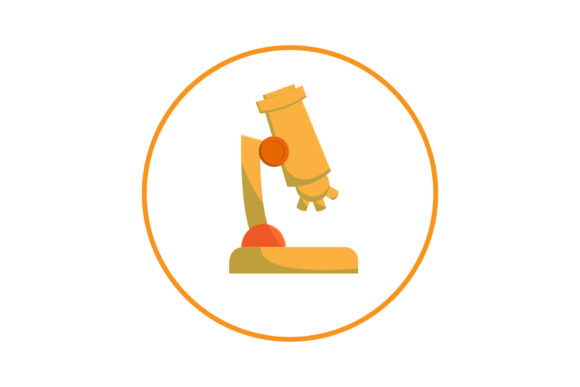 Medical Icon Microscope Design Creative Graphics & Icons