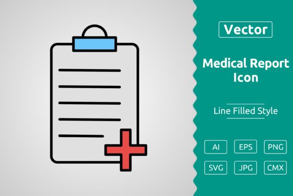 Medical Report Icons for Brand Graphics