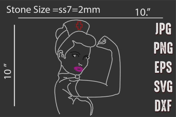 Nurse Rhinestone Graphics & Print Templates