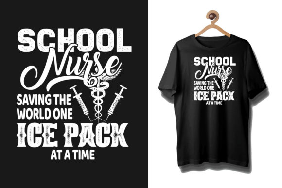 Nurse Typography T Shirt Graphics & Templates