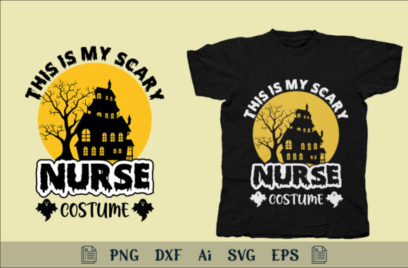 Scary Nurse Graphics for Print Templates